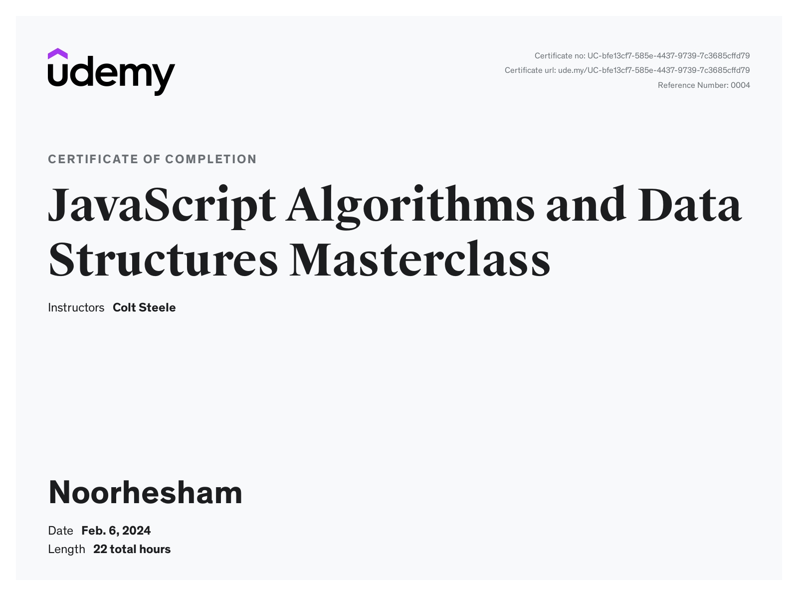 Data Structures & Algorithms in JS