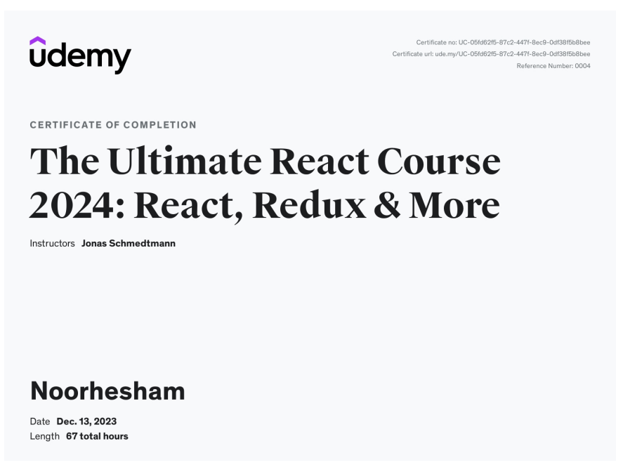React Next.js Course