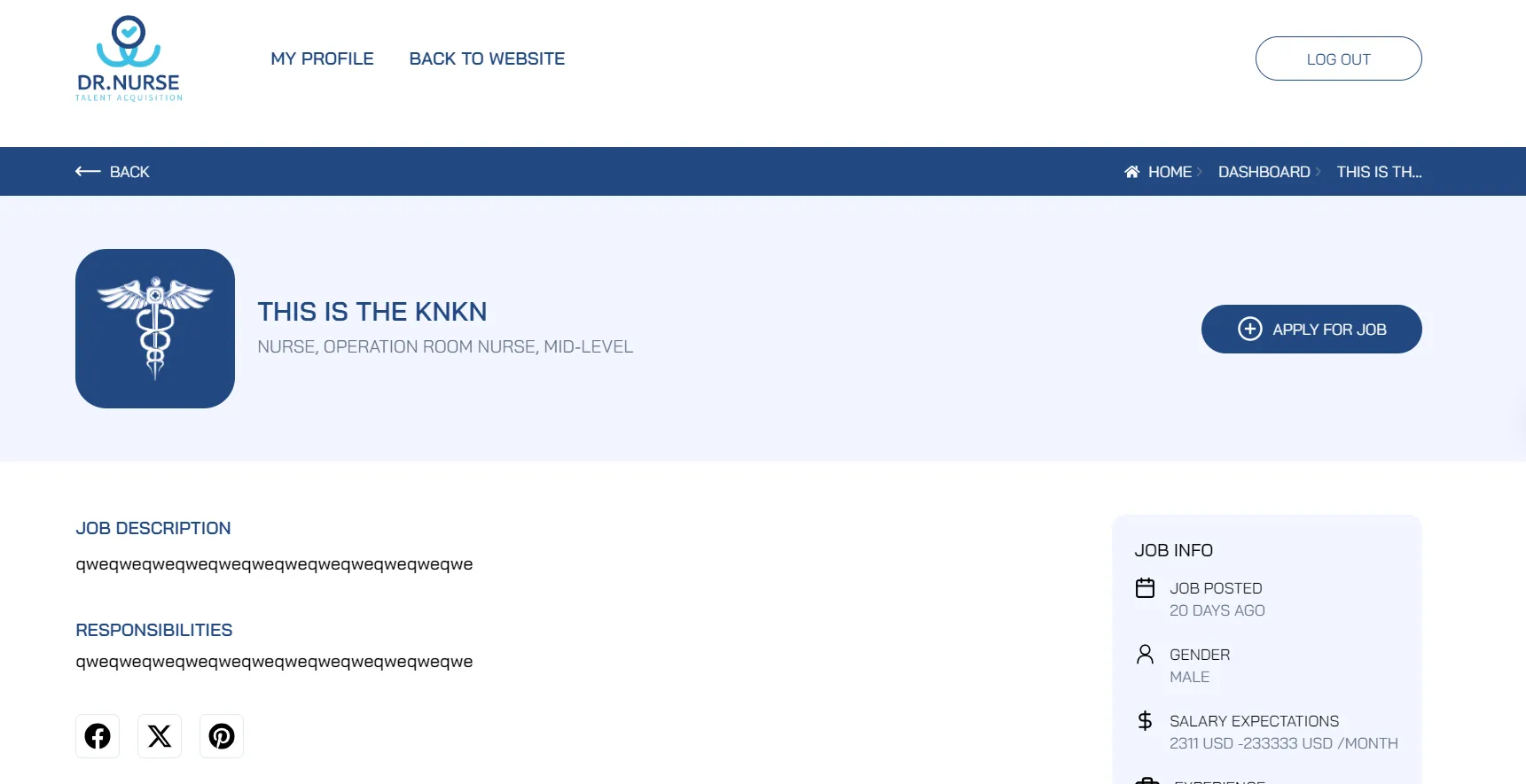 MEDICAL PROFESSIONAL PLATFORM screen 3