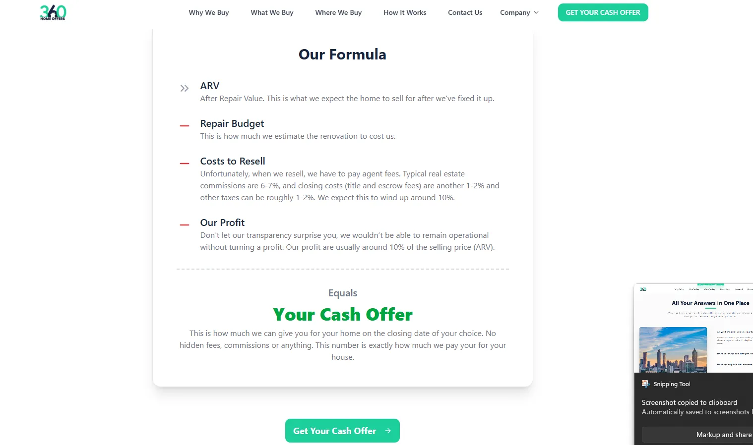 360 Home Offers | Real Estate Platform Redesign screenshot 4