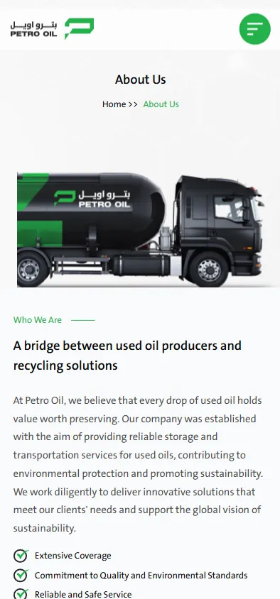 Petro Oil: A Sustainable Future, Powered by Next.js and Framer Motion screen 8